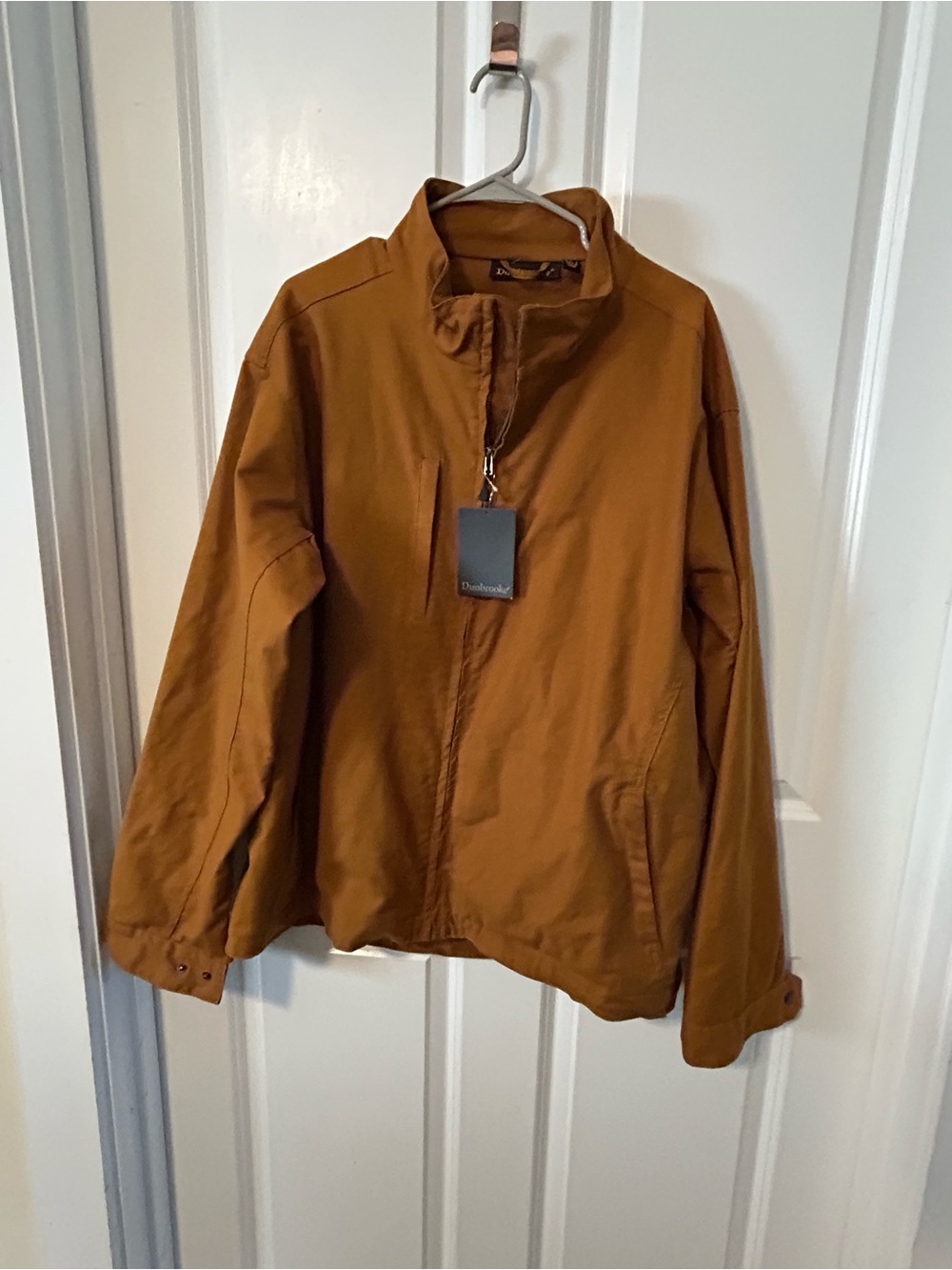 Dunbrooke Lightweight Zip Jacket in Caramel Brown